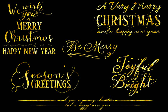 Christmas Word Overlays in Card Templates - product preview 1