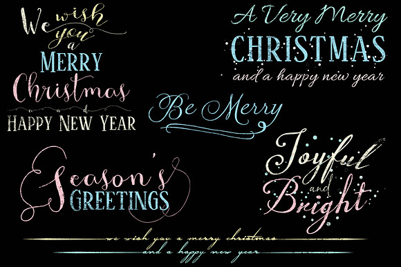 Christmas Word Overlays in Card Templates - product preview 2