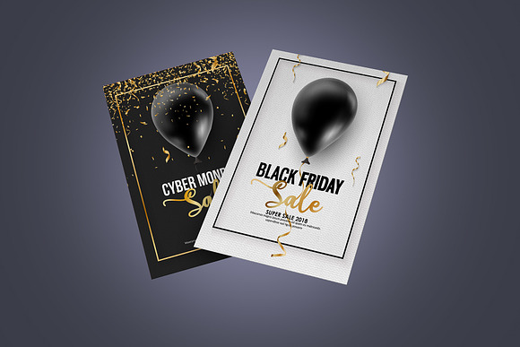Black Friday Sales Templates Pack. in Illustrations - product preview 1