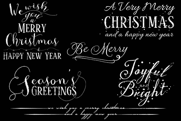 Christmas Word Overlays in Card Templates - product preview 3