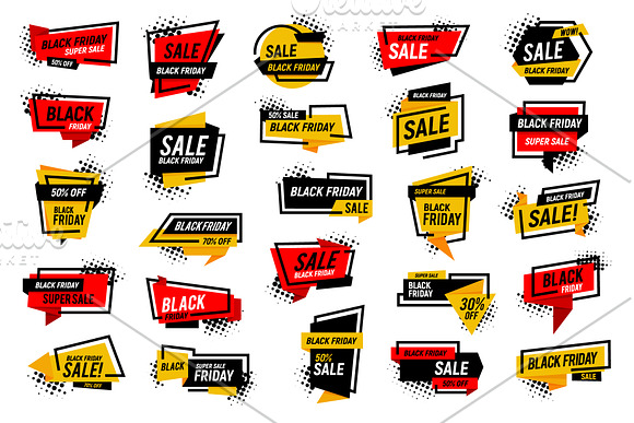 Black Friday Sales Templates Pack. in Illustrations - product preview 13