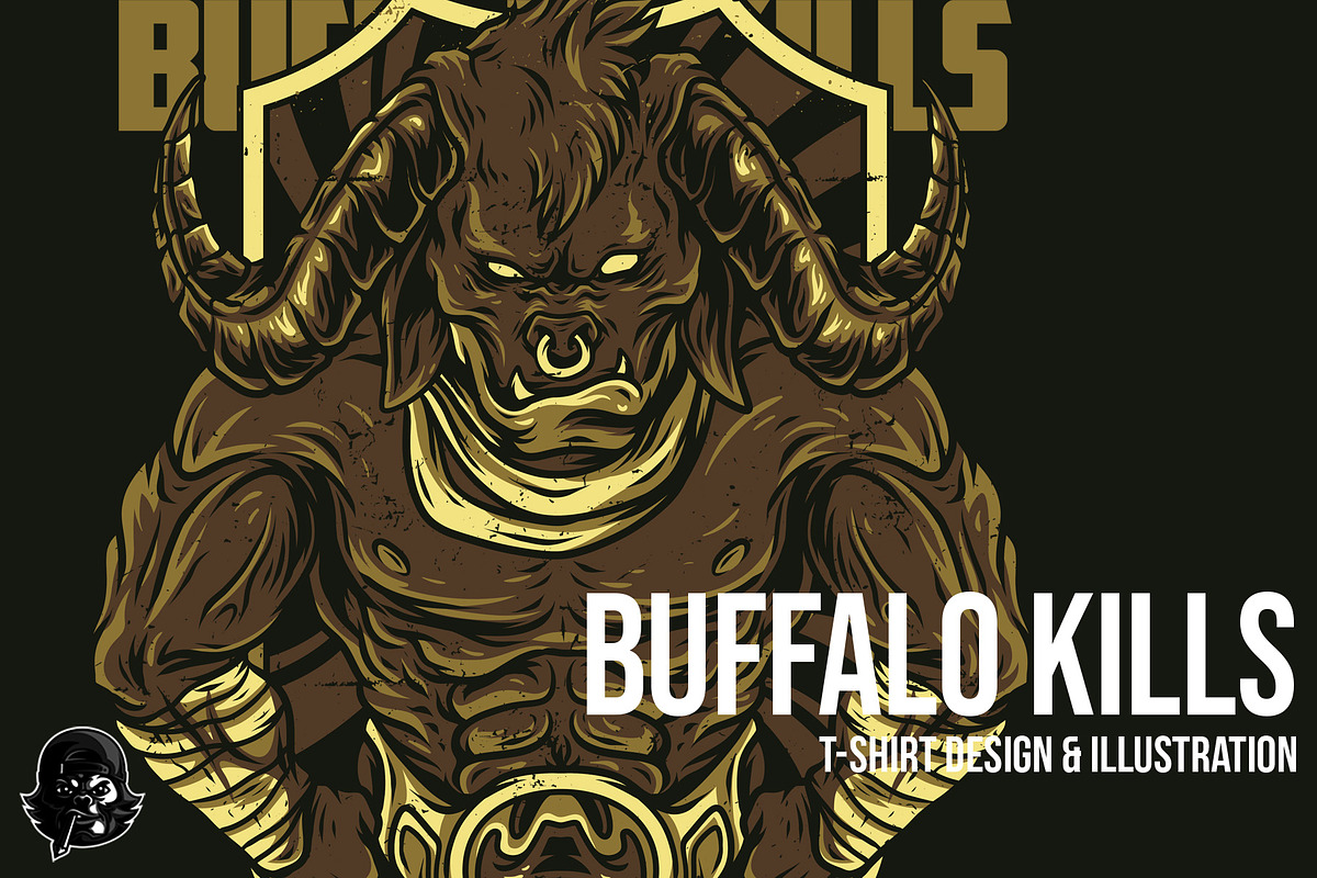 Buffalo Kills Illustration in Illustrations - product preview 8