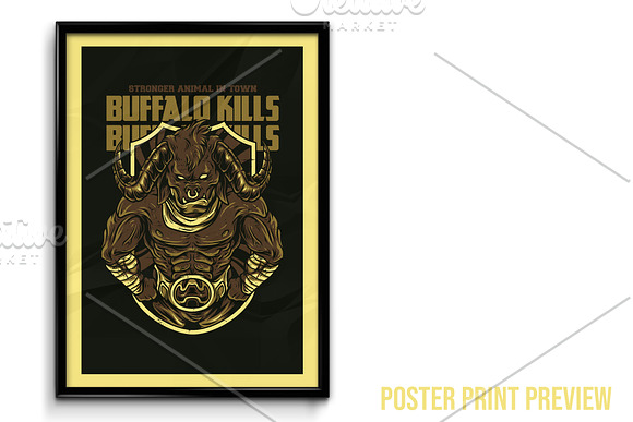 Buffalo Kills Illustration in Illustrations - product preview 3