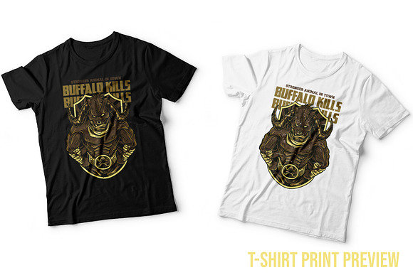 Buffalo Kills Illustration in Illustrations - product preview 4