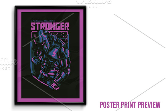 Stronger Robot Illustration in Illustrations - product preview 3