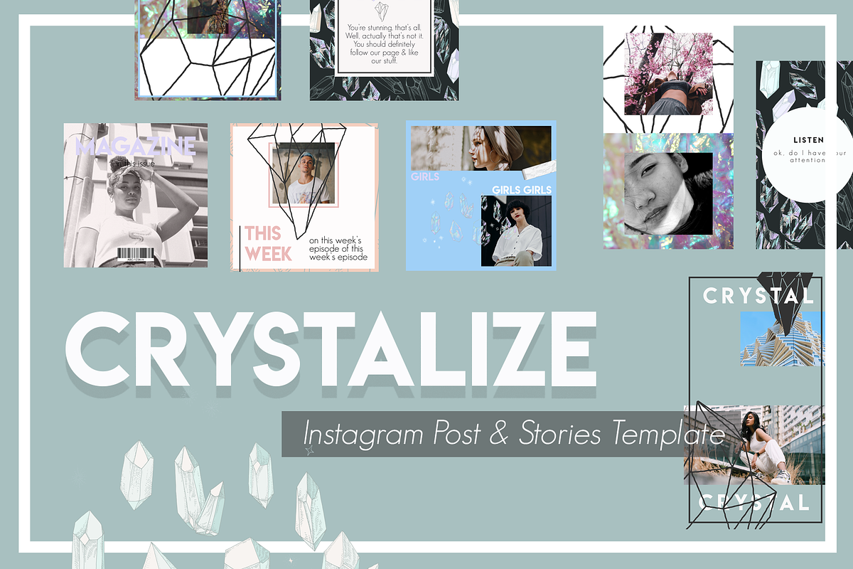 Crystalize Instagram Template in Instagram Templates - product preview 8
