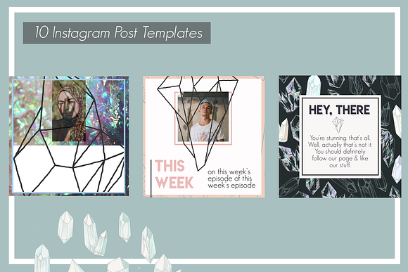 Crystalize Instagram Template in Instagram Templates - product preview 1