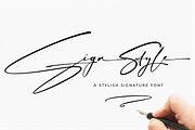 Sign Style | Signature font