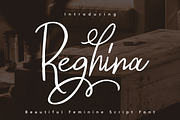 Reghina - Beautiful Feminine Script