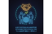 International business concept icon