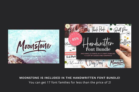 Moonstone Brush Font in Brush Fonts - product preview 11