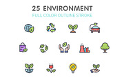25 Environment Color Icon