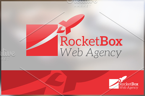 Rocket Box - Company Logo Template in Logo Templates - product preview 3