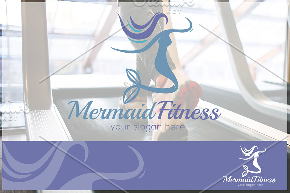 Mermaid - Fitness Logo Template in Logo Templates - product preview 2