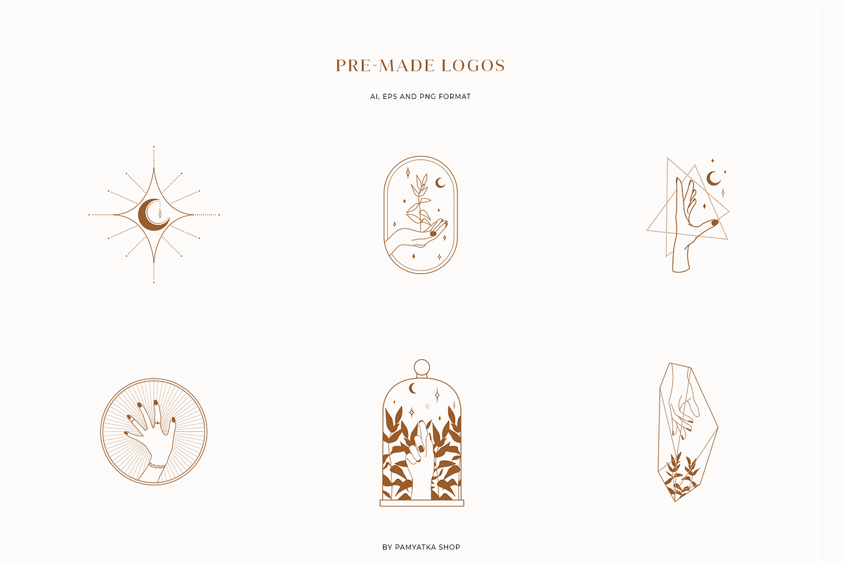 Hands & logos/ Logo templates bundle in Logo Templates - product preview 8
