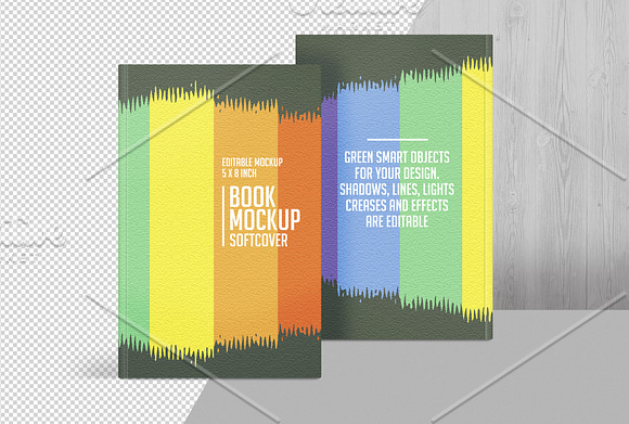 Book Mockup Hardcover Front View in Print Mockups - product preview 2