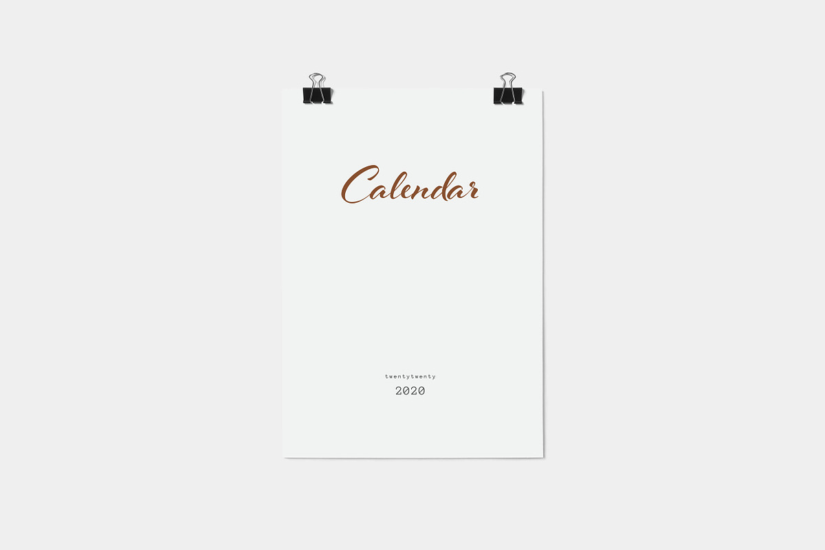 Calendar 2020 Design, Daily Planner in Stationery Templates - product preview 8