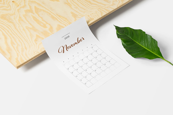Calendar 2020 Design, Daily Planner in Stationery Templates - product preview 3