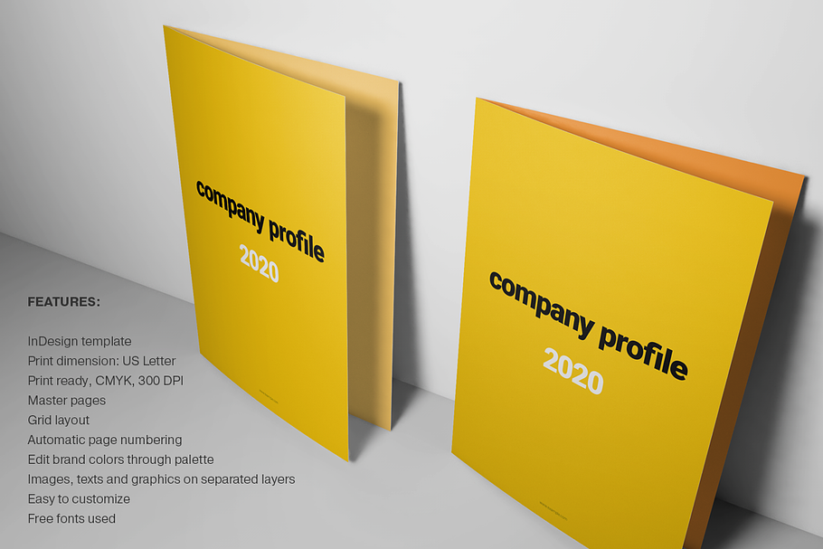 Yellow Brochure Layout