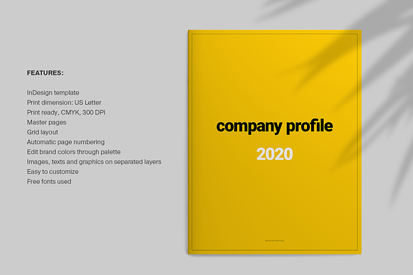 Yellow Brochure Layout in Brochure Templates - product preview 1