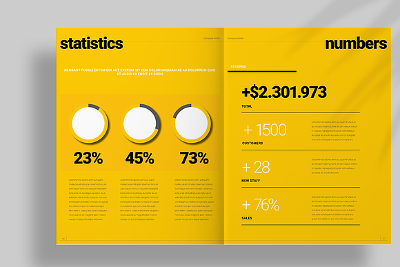Yellow Brochure Layout in Brochure Templates - product preview 6