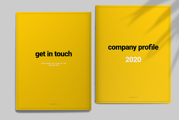 Yellow Brochure Layout in Brochure Templates - product preview 7