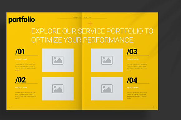 Yellow Proposal Layout in Brochure Templates - product preview 5