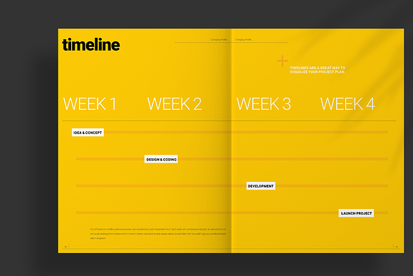 Yellow Proposal Layout in Brochure Templates - product preview 10
