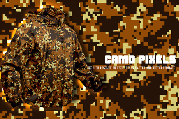 Camo Pixels in Textures - product preview 1