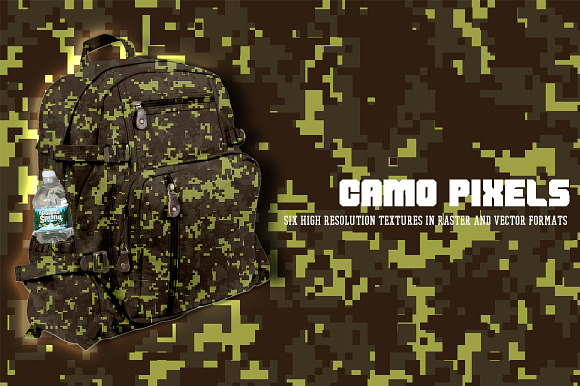 Camo Pixels in Textures - product preview 3