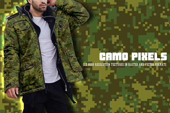 Camo Pixels in Textures - product preview 4