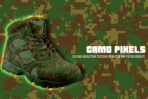 Camo Pixels in Textures - product preview 5