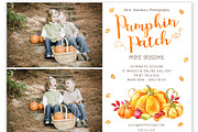 Pumpkin Patch Mini Session Template