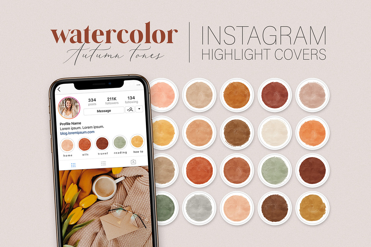 Autumn Instagram Highlight Covers in Instagram Templates - product preview 8