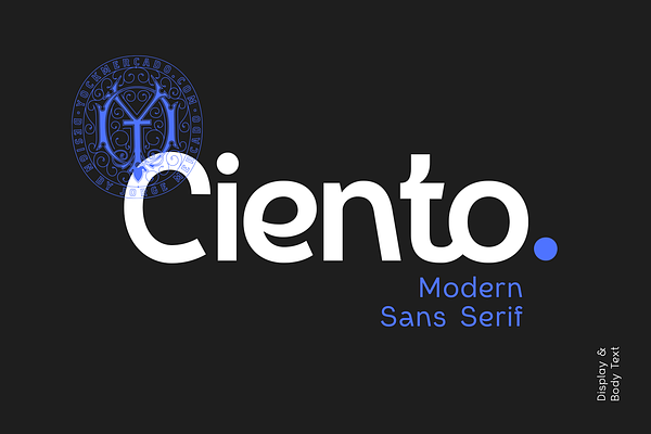 Ciento Modern Sans Serif