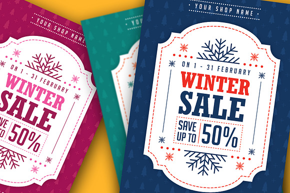 Winter Flyers Big Bundle in Flyer Templates - product preview 6