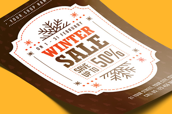 Winter Flyers Big Bundle in Flyer Templates - product preview 8