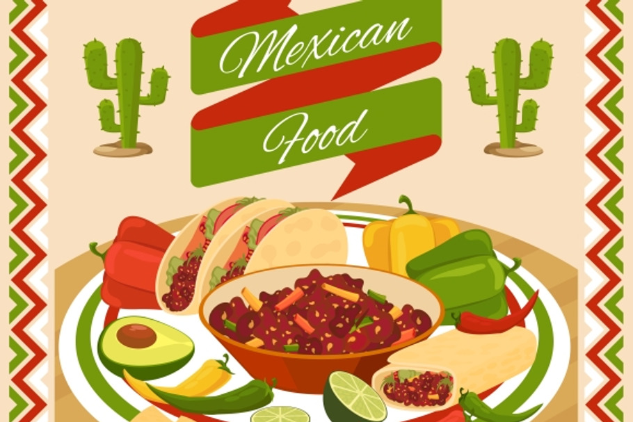Mexican food poster in Graphics - product preview 8