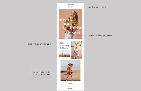Desert Vibes Email Template in Mailchimp Templates - product preview 1