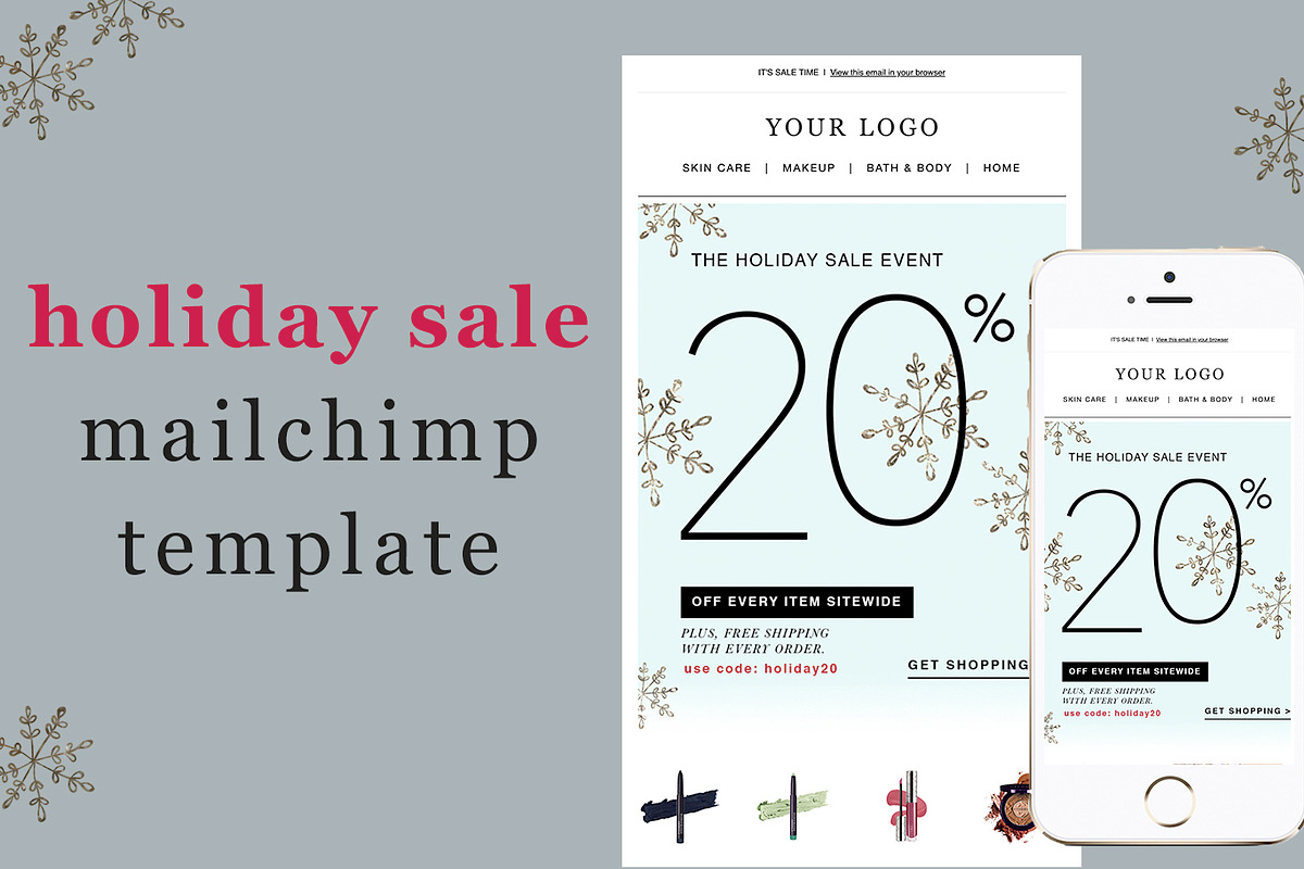 Holiday Sale Email Template in Email Templates - product preview 8