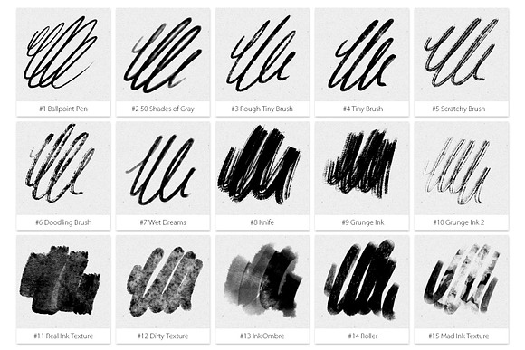 Inktober 2019 Photoshop Brushes in Add-Ons - product preview 1