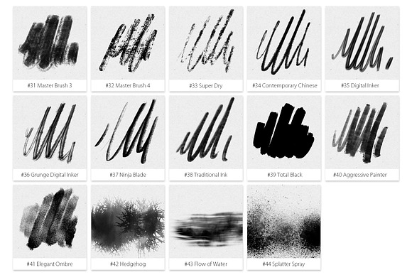 Inktober 2019 Photoshop Brushes in Add-Ons - product preview 3