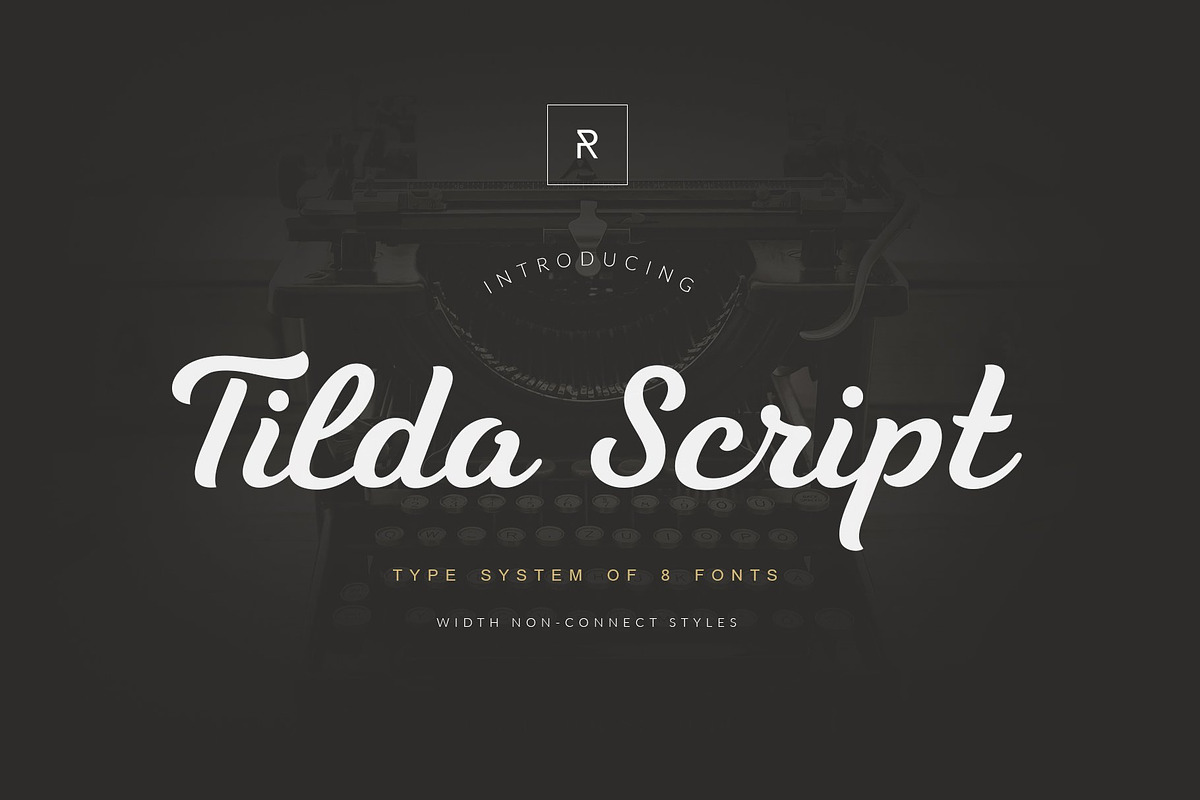 Tilda Script — stylish font family in Script Fonts - product preview 8