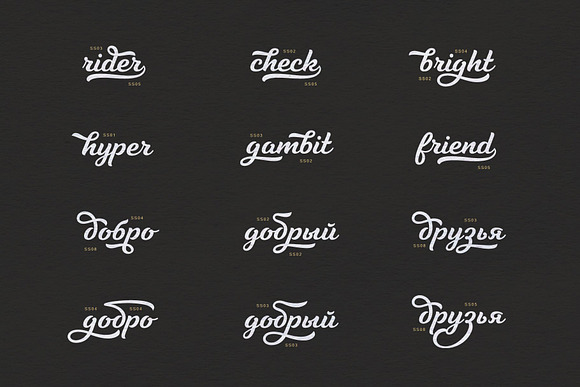 Tilda Script — stylish font family in Script Fonts - product preview 4