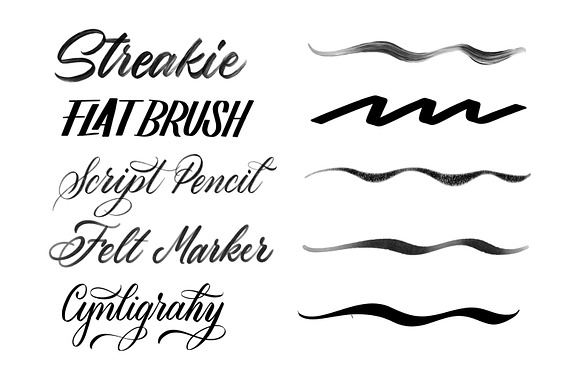 Procreate Lettering Brush Pack 1 in Add-Ons - product preview 2