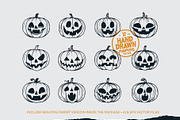 12+ Hand Drawing Halloween Pumpkins