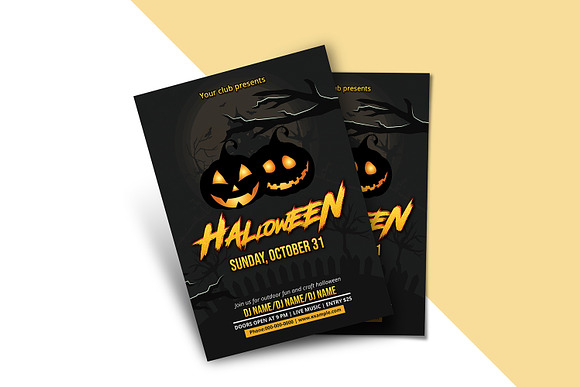 Halloween Party Flyer - V1089 in Flyer Templates - product preview 2