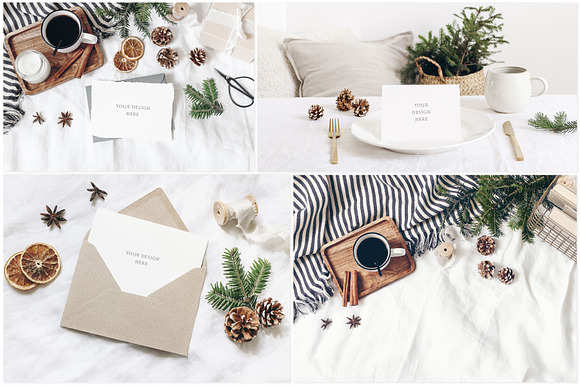 20 White Christmas mockups & stock p in Print Mockups - product preview 2