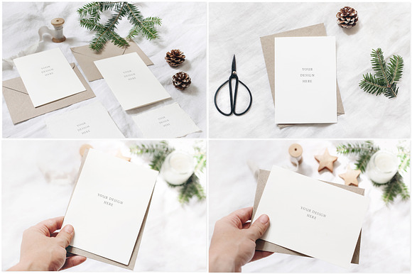 20 White Christmas mockups & stock p in Print Mockups - product preview 3