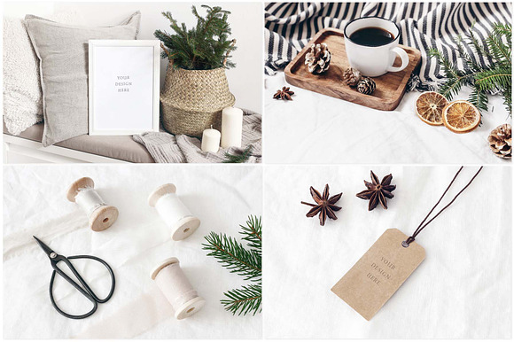 20 White Christmas mockups & stock p in Print Mockups - product preview 5